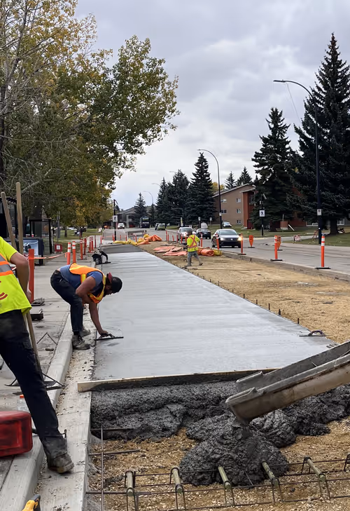 commercial concrete project